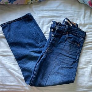 Aritzia Ribcage straight Blue Women's Jeans